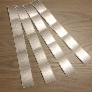 20 Silver Coach Stickers